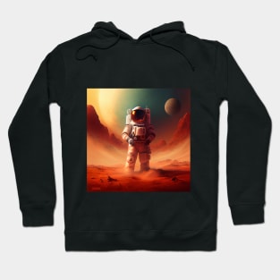 astronaut at the red planet Hoodie